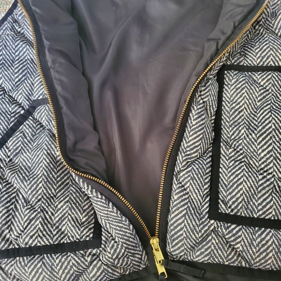 J Crew Herringbone Down Puffer Vest - Picture 5 of 6